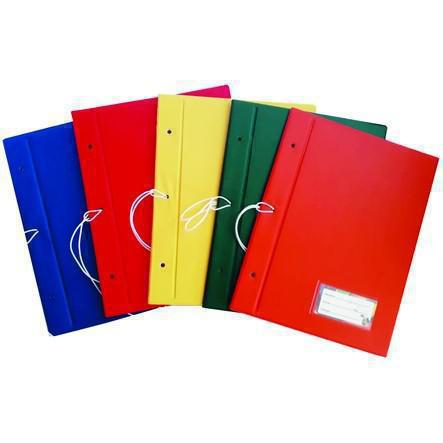 CARPETA PVC C/CORDON DIFERENTES COLORES