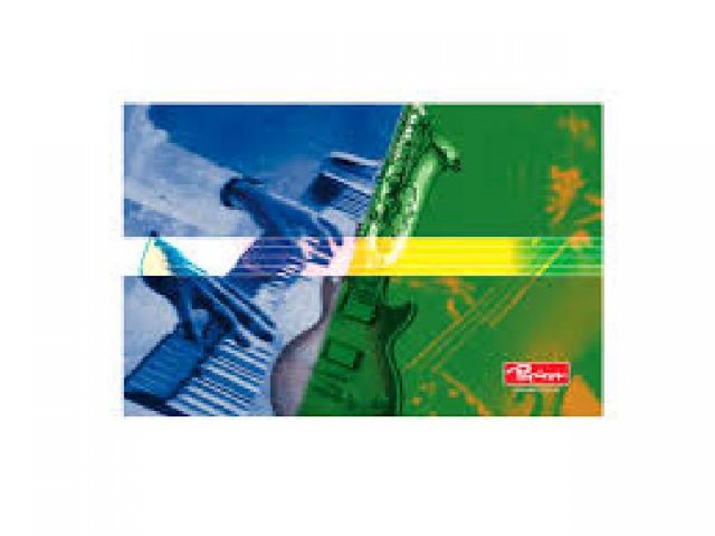 CUADERNO 20H PAPIROS PENTAGRAMA MUSICA