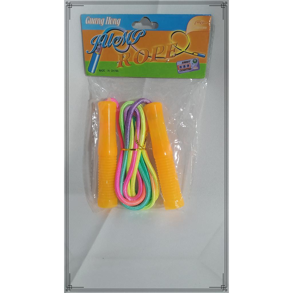 CUERDA SALTAR MULTICOLOR EN BOLSA