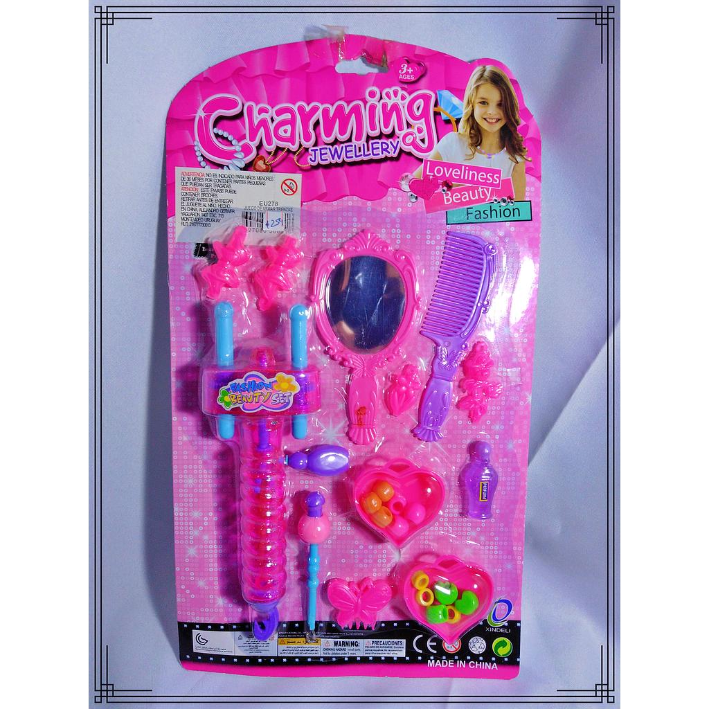 JUEGO P/HACER TRENZAS EN BLISTER