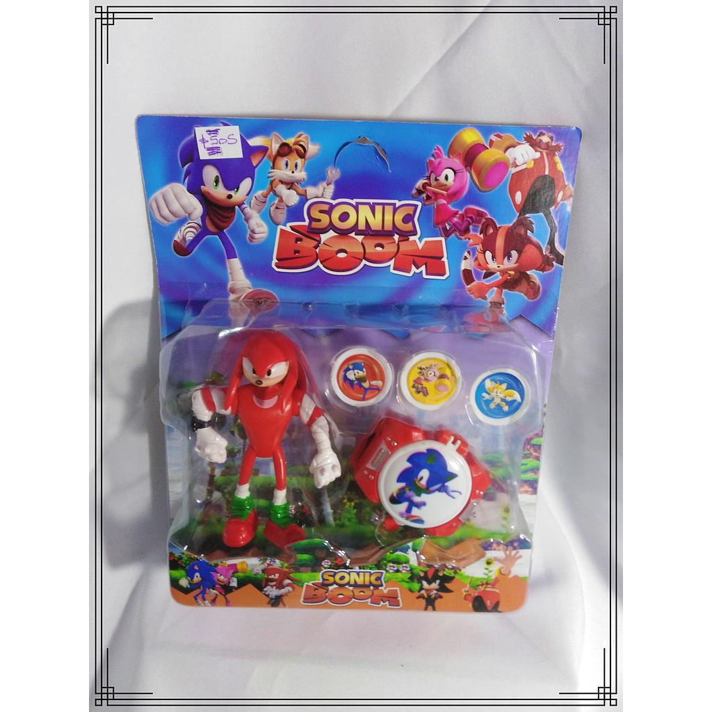 LANZA TAZOS + MUÑECO SONIC