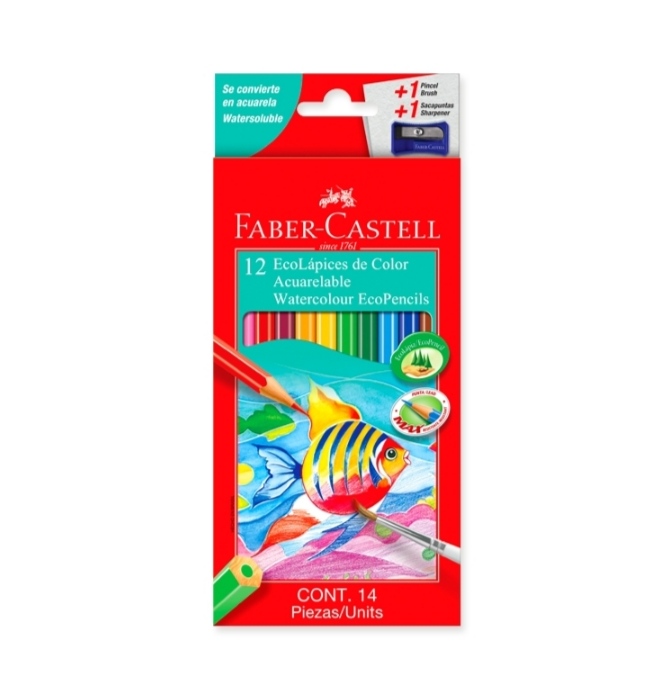 LAPIZ COLOR X12 L. FABER ACUARELABLE