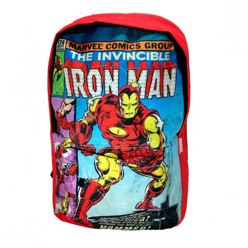 MOCHILA 1C. 1 BOLS IRON MAN COMIC ..