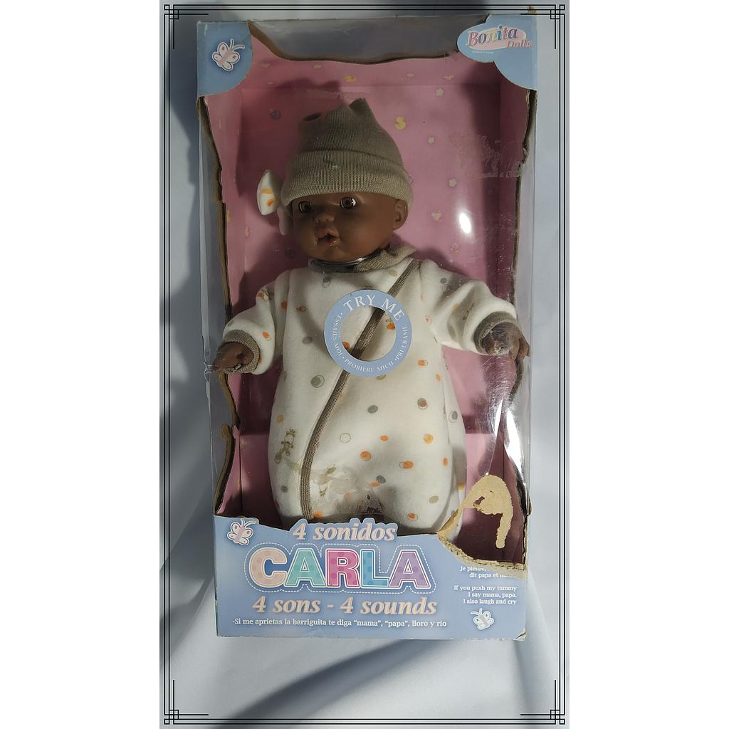 MUÑECA NEGRITA CARLA  C/SONIDOS