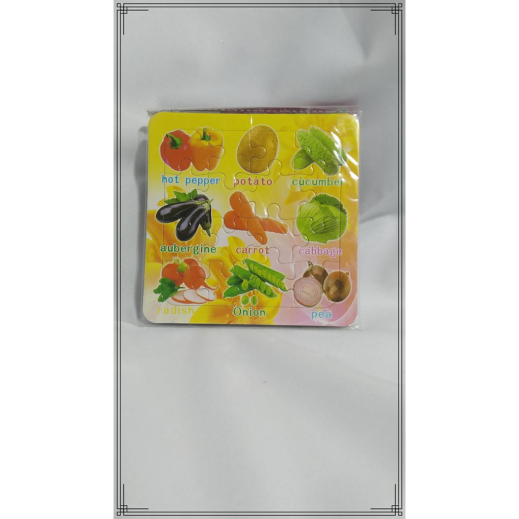 PUZZLE X3 C/ANIMALES FRUTAS O NENAS