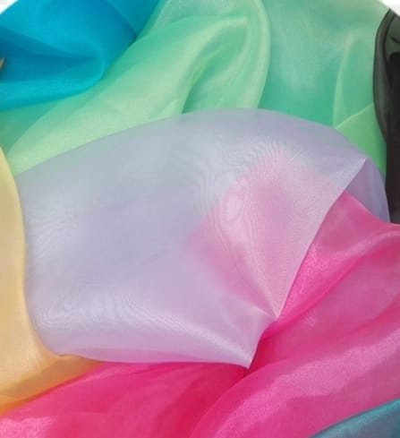 TELA ORGANZA CRISTAL BLANCA