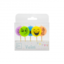 VELA X5 CARITAS DE COLORES