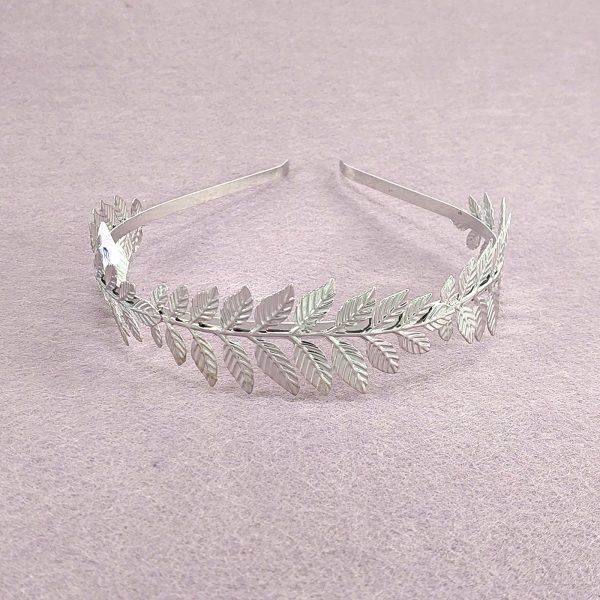 VINCHA TIARA METAL HOJAS O TRENZAS HERCULES
