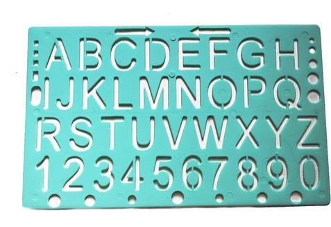PLANTILLA LETRAS Y NUMEROS 3CM