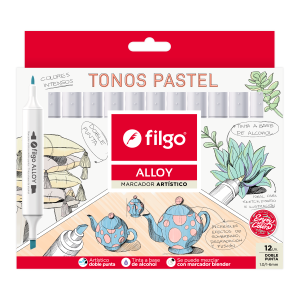 MARCADOR FILGO ALLOY X12 PASTEL