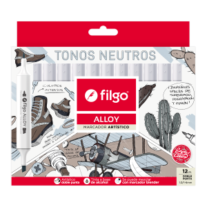 MARCADOR FILGO ALLOY X12 NEUTROS